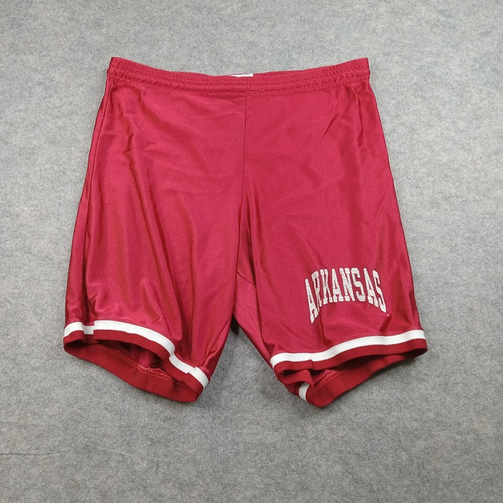 Arkansas Razorbacks Shorts‎ Mens Large Elastic Athletic Dodger College NCAA Vtg